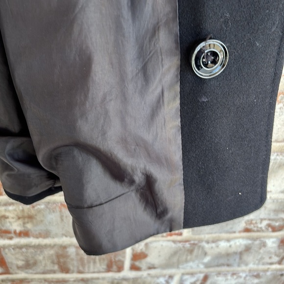 London Fog Elegant Black Pea Coat - Picture 9 of 11